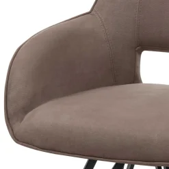 Wohnen Wohnzimmerstühle*Armlehnstuhl in Taupe & Schwarz - Centauro