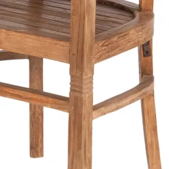 Wohnen Massivholzmöbel|Küchenstühle*Armlehnstuhl Mangato aus Teak Recyclingholz