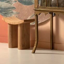 Wohnen Hocker|Asiatische Möbel*Asiatischer Hocker aus Paulownia massiv - Dualko