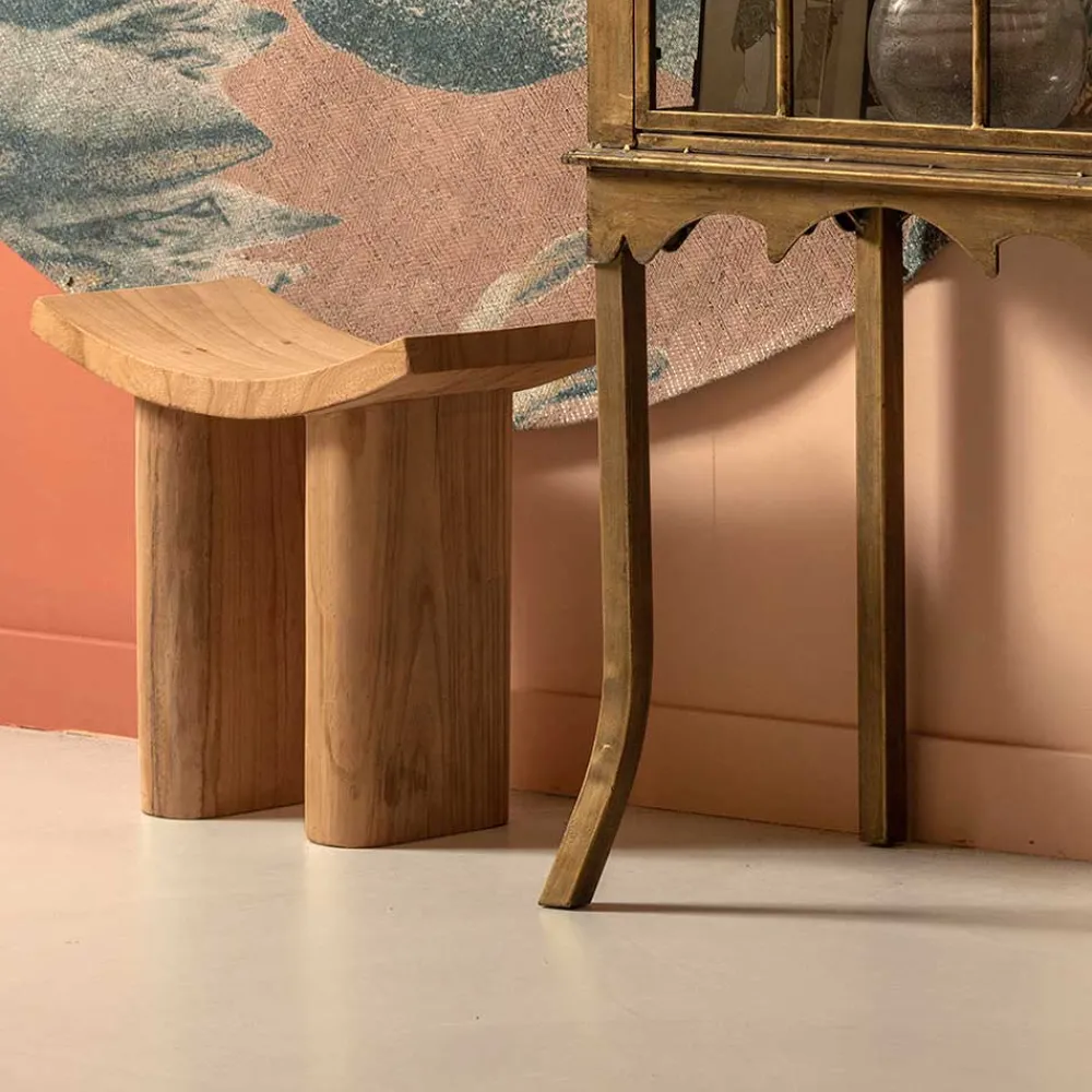 Wohnen Hocker|Asiatische Möbel*Asiatischer Hocker aus Paulownia massiv - Dualko