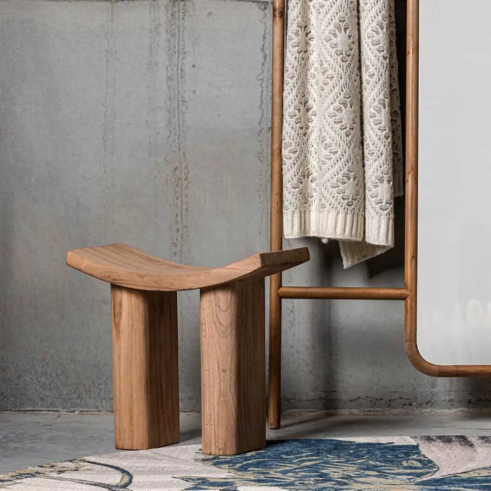 Wohnen Hocker|Asiatische Möbel*Asiatischer Hocker aus Paulownia massiv - Dualko