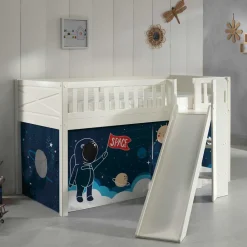 Kinder Wohnen Astronaut Rutschbett in Weiß - Tyago