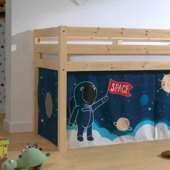 Kinder Wohnen Astronaut Weltraum Hochbett in Natur - Tiniant