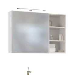 Wohnen Weiße Möbel|Glasmöbel*Aufsatzbecken Waschtisch fürs Bad - Enwicos I (dreiteilig)