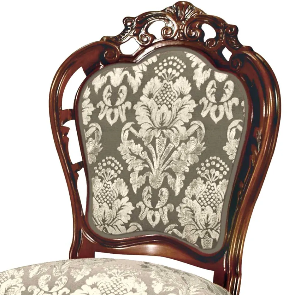 Wohnen Barock Möbel*Aufwändig gestalteter Esszimmerstuhl im Barockstil - Ursanna