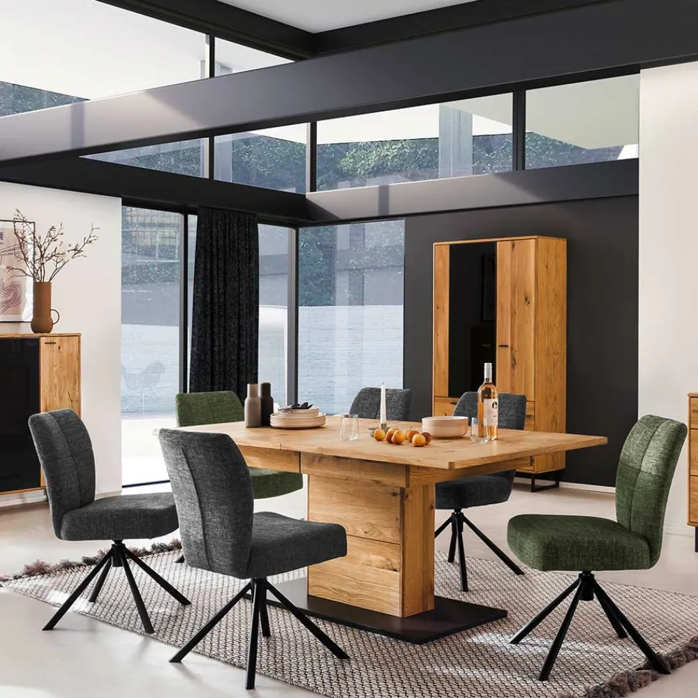 Wohnen Ausgefallene Tischgruppe modern - Flacona (siebenteilig)