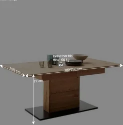 Wohnen Ausgefallene Tischgruppe modern - Flacona (siebenteilig)