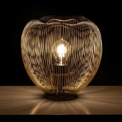 Wohnen Lampen & Leuchten*Ausgefallene Tischleuchte in Messingfarben - Ezenta