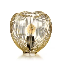 Wohnen Lampen & Leuchten*Ausgefallene Tischleuchte in Messingfarben - Ezenta