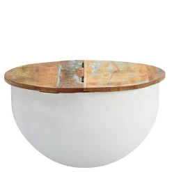 Wohnen Ausgefallener Couchtisch im Trommel Design - Volcma