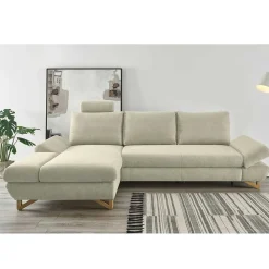 Wohnen Ausziehbare Eckcouch mit Schlaffunktion - Baonga