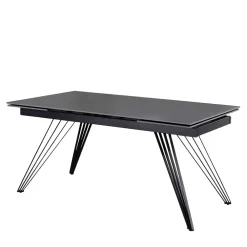 Wohnen Ausziehbarer Esstisch in Dunkelgrau Keramik - Filios