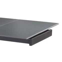 Wohnen Ausziehbarer Esstisch in Dunkelgrau Keramik - Filios