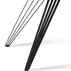 Wohnen Ausziehbarer Esstisch in Dunkelgrau Keramik - Filios