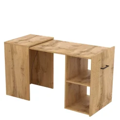 Wohnen Tische*Ausziehbarer Schreibtisch in Wildeiche Optik - Latrina