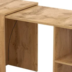 Wohnen Tische*Ausziehbarer Schreibtisch in Wildeiche Optik - Latrina
