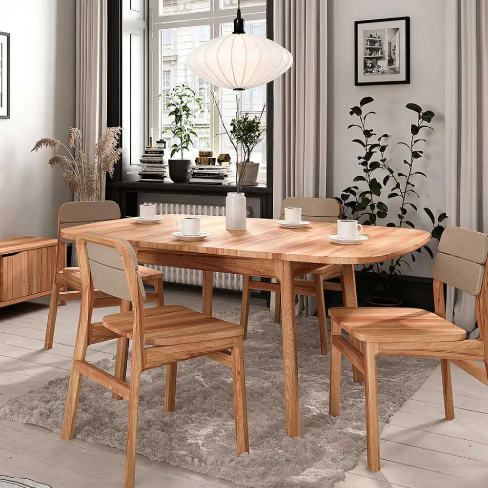 Wohnen Naturholzmöbel|Tische*Ausziehtisch aus Kernbuche Massivholz - Lana