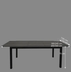 Wohnen Tische|Glasmöbel*Ausziehtisch für den Garten modern - Curedo