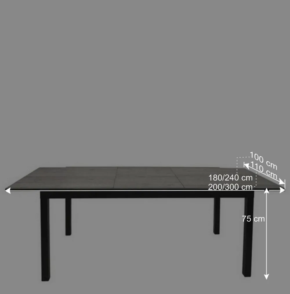 Wohnen Tische|Glasmöbel*Ausziehtisch für den Garten modern - Curedo