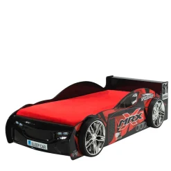 Kinder Wohnen Autobett mit Matratze - Rennwagen Design - Olivo