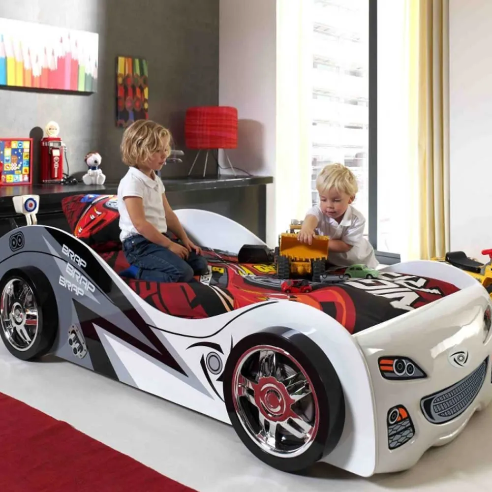 Kinder Wohnen Autobett Station in Weiß