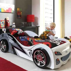 Kinder Wohnen Autobett Station in Weiß