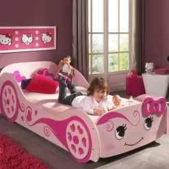 Wohnen Kinderbetten|Kindermöbel*Autobett Valentine in Pink