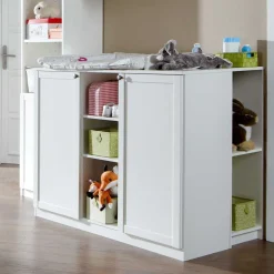 Kinder Wohnen Baby Wickeltisch weiss Masculino 122 cm breit