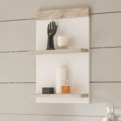 Wohnen Bad Hängeregal mit zwei Böden - Doules