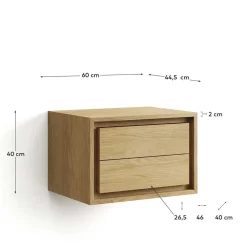 Wohnen Waschtisch|Waschbeckenunterschränke*Bad Hänge-Waschtisch aus Massivholz Teak - Reddnas