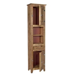 Wohnen Bad Hochschrank Suennas aus Mangobaum Massivholz