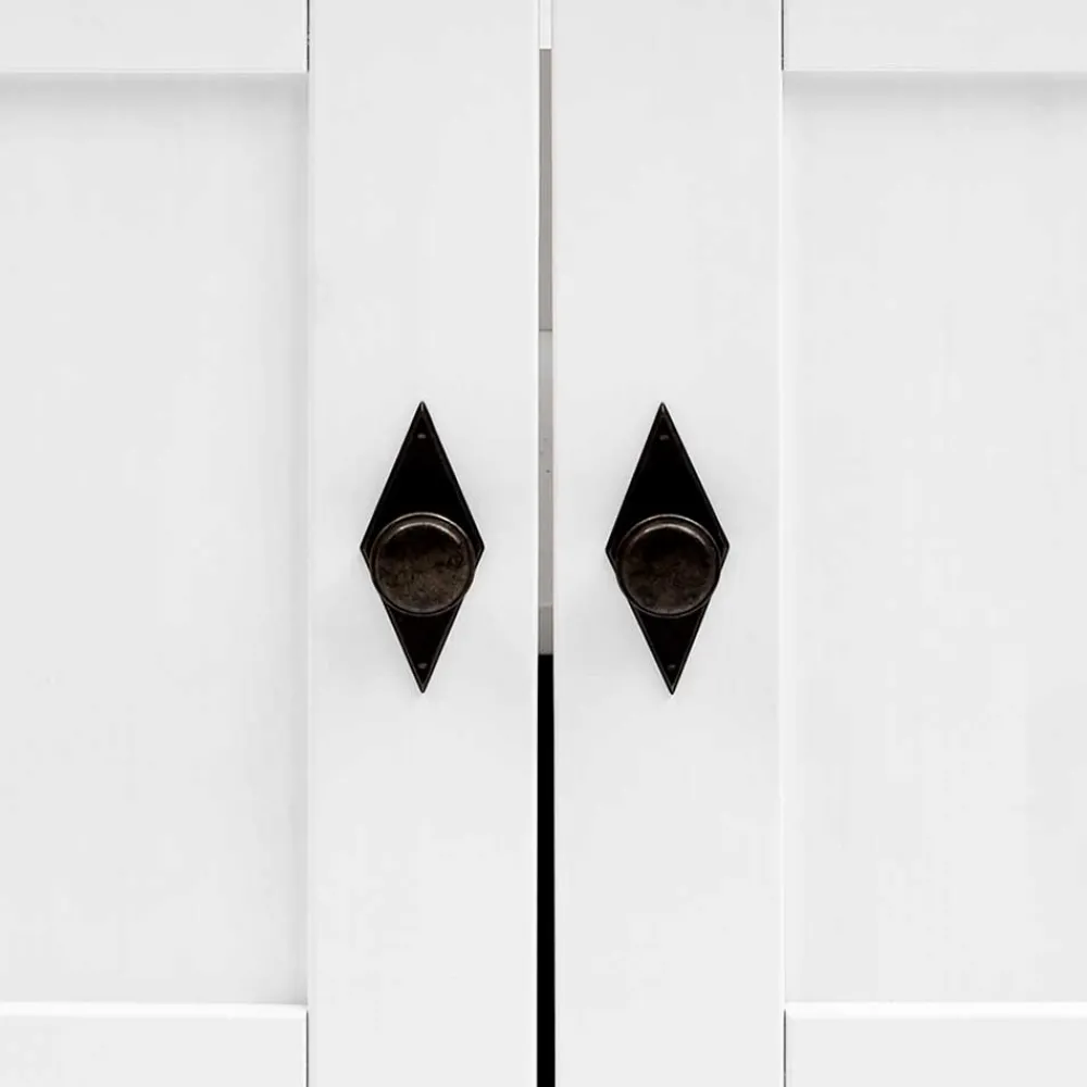 Wohnen Waschtisch|Waschbeckenunterschränke*Bad Landhaus Unterbeckenschrank in Weiß - Satumare