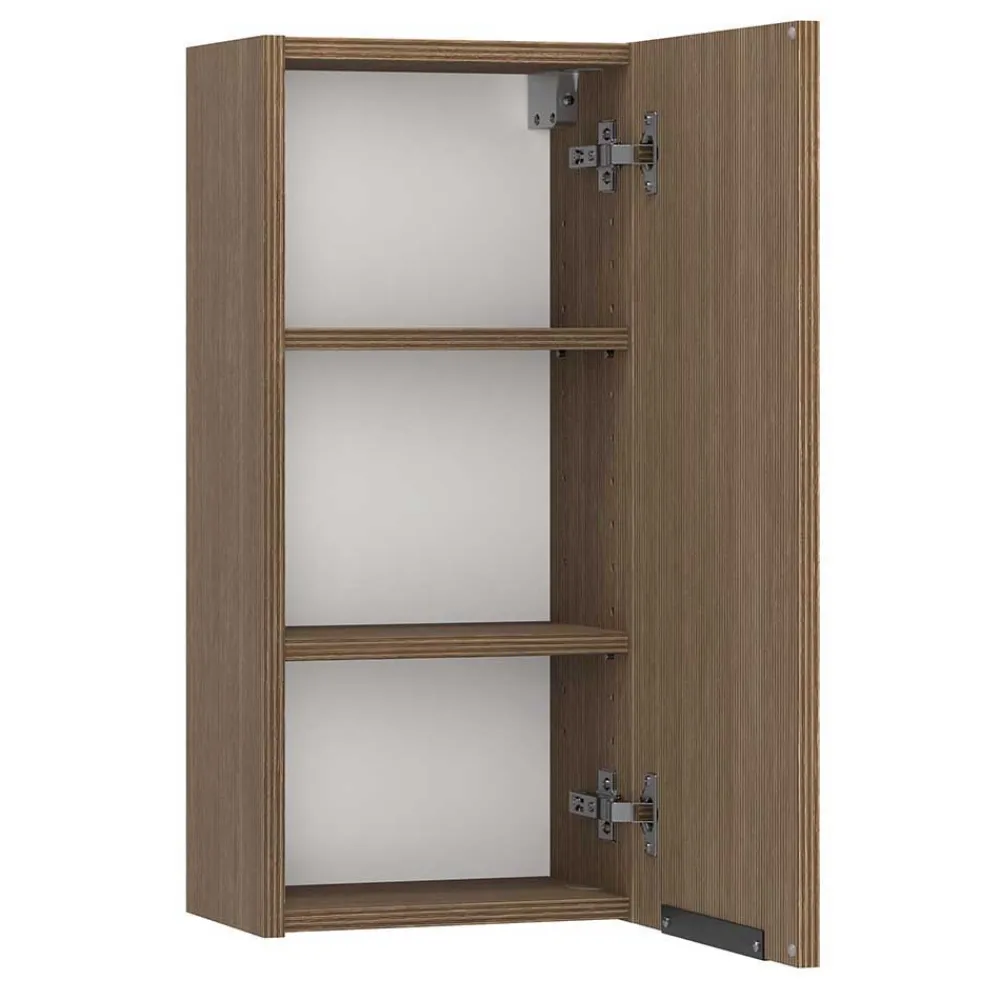 Wohnen Bad Möbelset in Eiche Dunkel - Ucaida (dreiteilig)