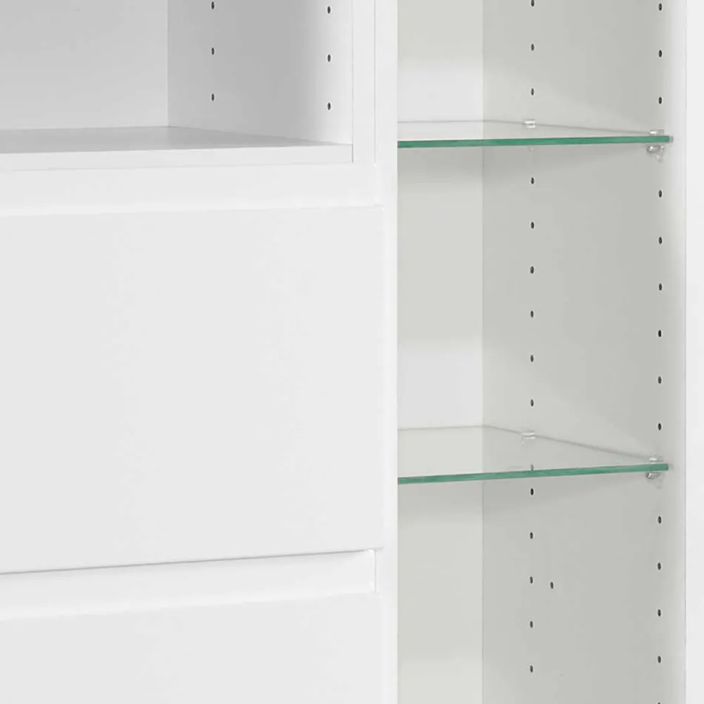 Wohnen Bad Midischrank Concetada in Weiß Hochglanz