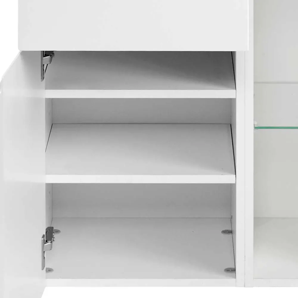 Wohnen Bad Midischrank Concetada in Weiß Hochglanz