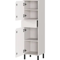 Wohnen Bad Midischrank in Hellgrau - Dadra