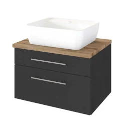 Wohnen Bad Schubladen-Schrank mit Aufsatzbecken - Estregos