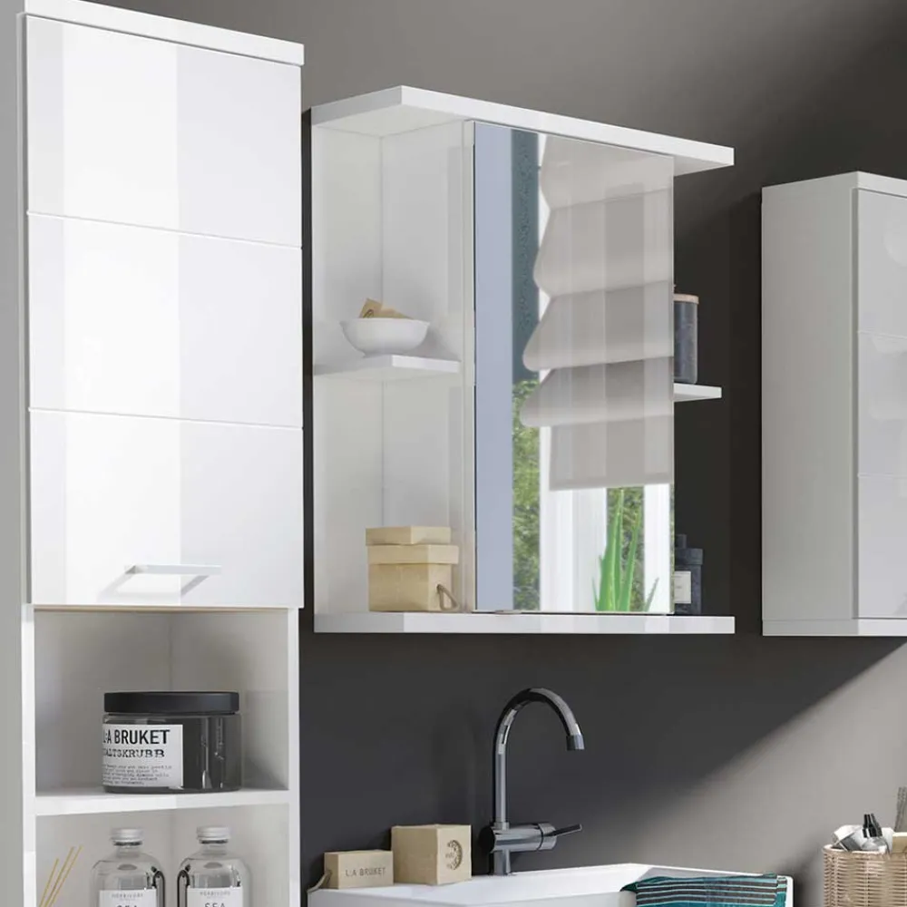 Wohnen Bad-Spiegelschränke*Bad Spiegel-Schrank in Weiß - Fieston