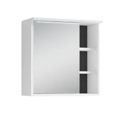 Wohnen Bad-Spiegelschränke*Bad Spiegelschrank in Weiß mit Schwarz - Envaton