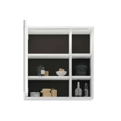 Wohnen Bad-Spiegelschränke*Bad Spiegelschrank in Weiß mit Schwarz - Envaton