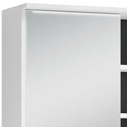 Wohnen Bad-Spiegelschränke*Bad Spiegelschrank in Weiß mit Schwarz - Envaton