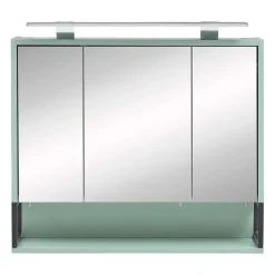 Wohnen Bad 3-türiger Spiegelschrank in Mint Grün - Esdrus