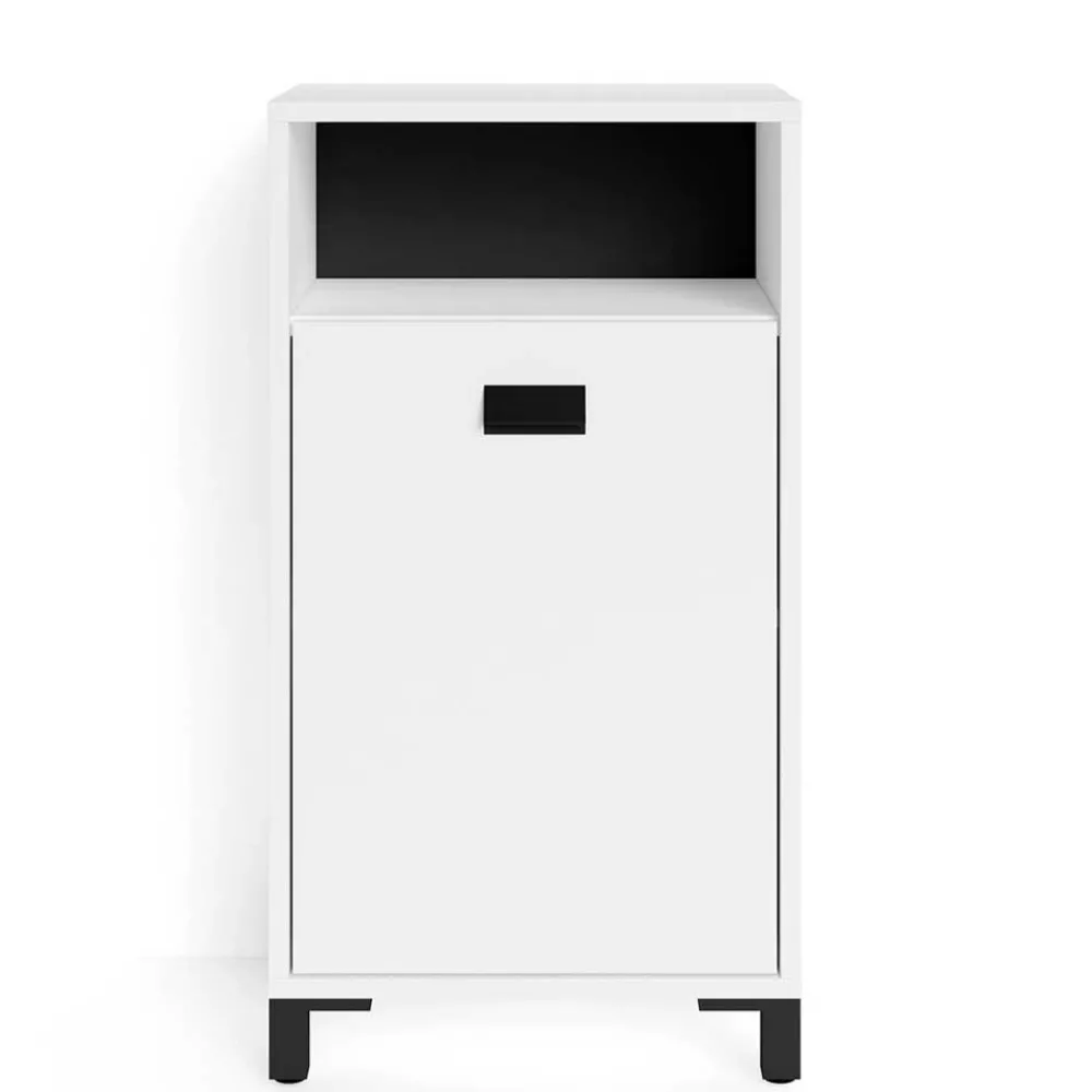 Wohnen Bad Unterschrank in Weiß mit Schwarz - Envaton