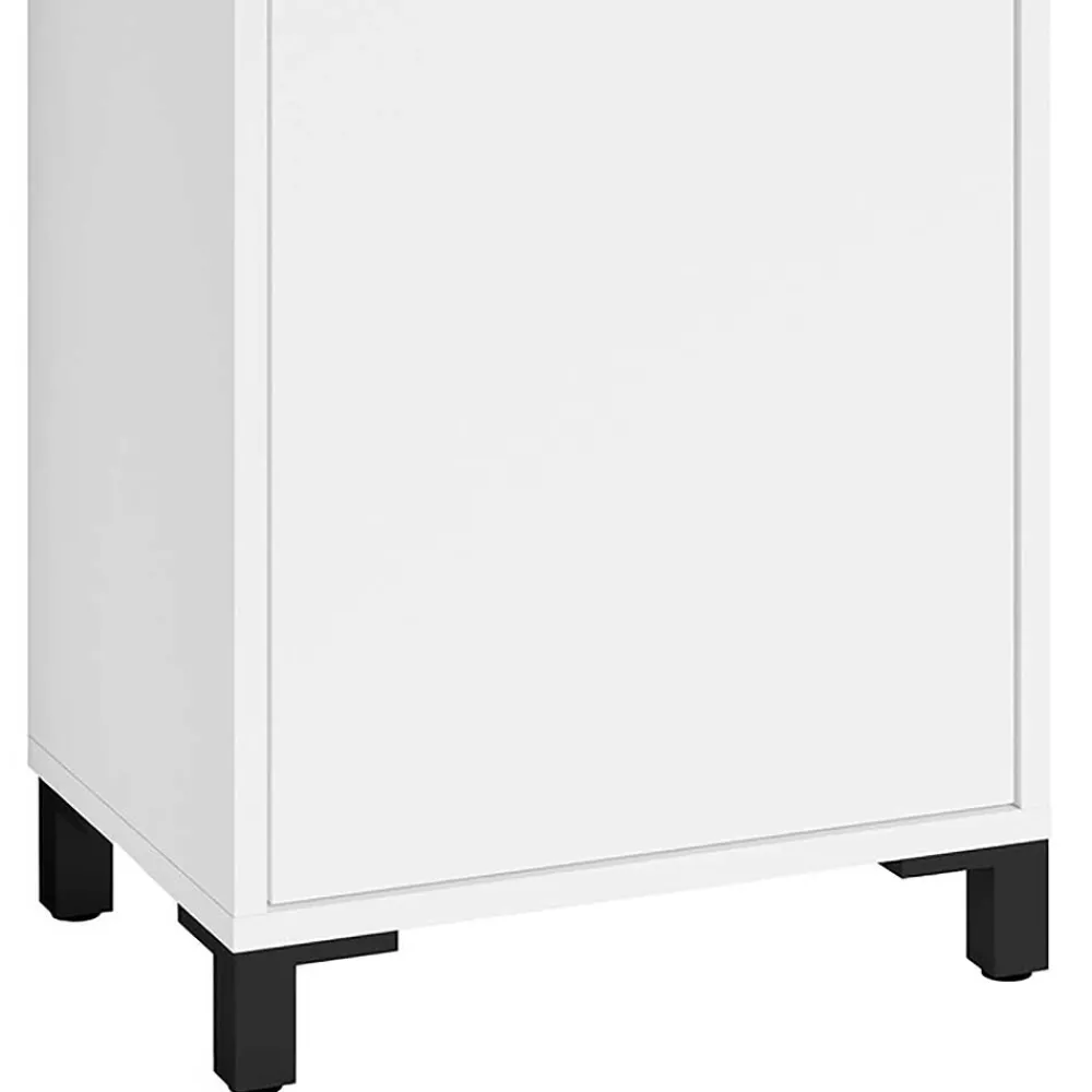 Wohnen Bad Unterschrank in Weiß mit Schwarz - Envaton