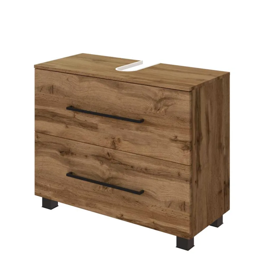 Wohnen Waschtisch|Waschbeckenunterschränke*Bad Unterschrank mit Siphon-Ausschnitt - Acrosia