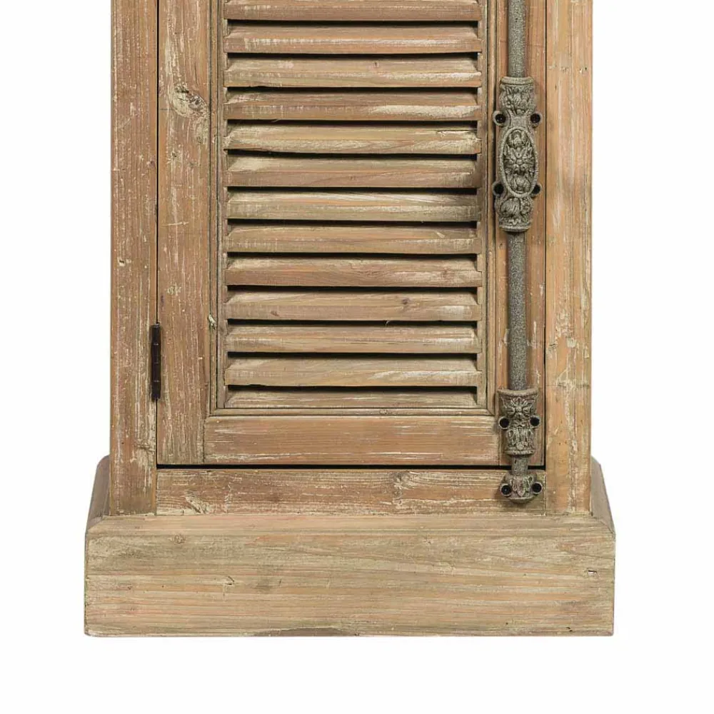 Wohnen Bad Vitrinenschrank mit Glastür Harrosands & Lamellentür