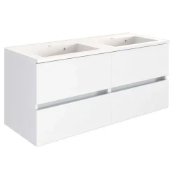 Wohnen Bad Wand Waschtisch mit Doppelbecken - Vandan