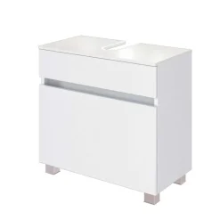 Wohnen Bad Waschbecken Schrank in Weiß - Vandan