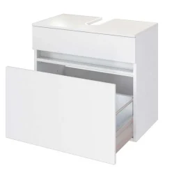 Wohnen Bad Waschbecken Schrank in Weiß - Vandan