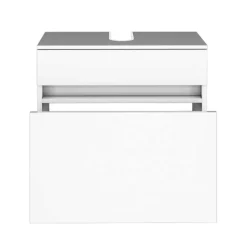 Wohnen Bad Waschbecken Schrank in Weiß - Vandan